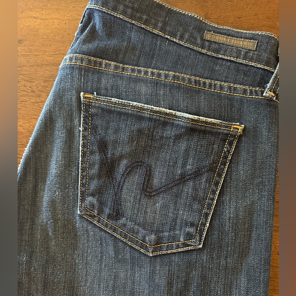 Citizens of Humanity ‘Dita’ Dark Blue Denim Bootcut Jeans